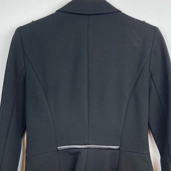 WHBM Leather Trim Ponte Blazer Jacket - Picture 12 of 16